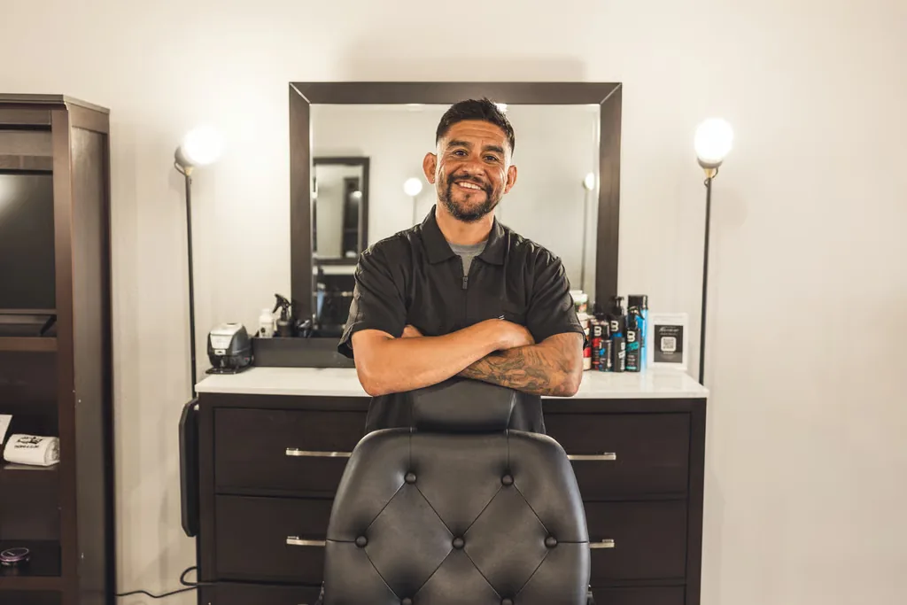 Alfredo Leon Jr., barber at Masters Barber & Shave